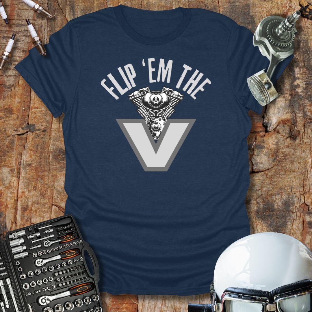Flip 'Em The V T-Shirt