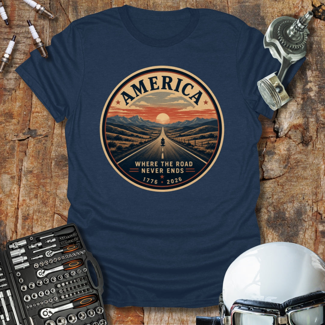 Where the Road Never Ends T-Shirt