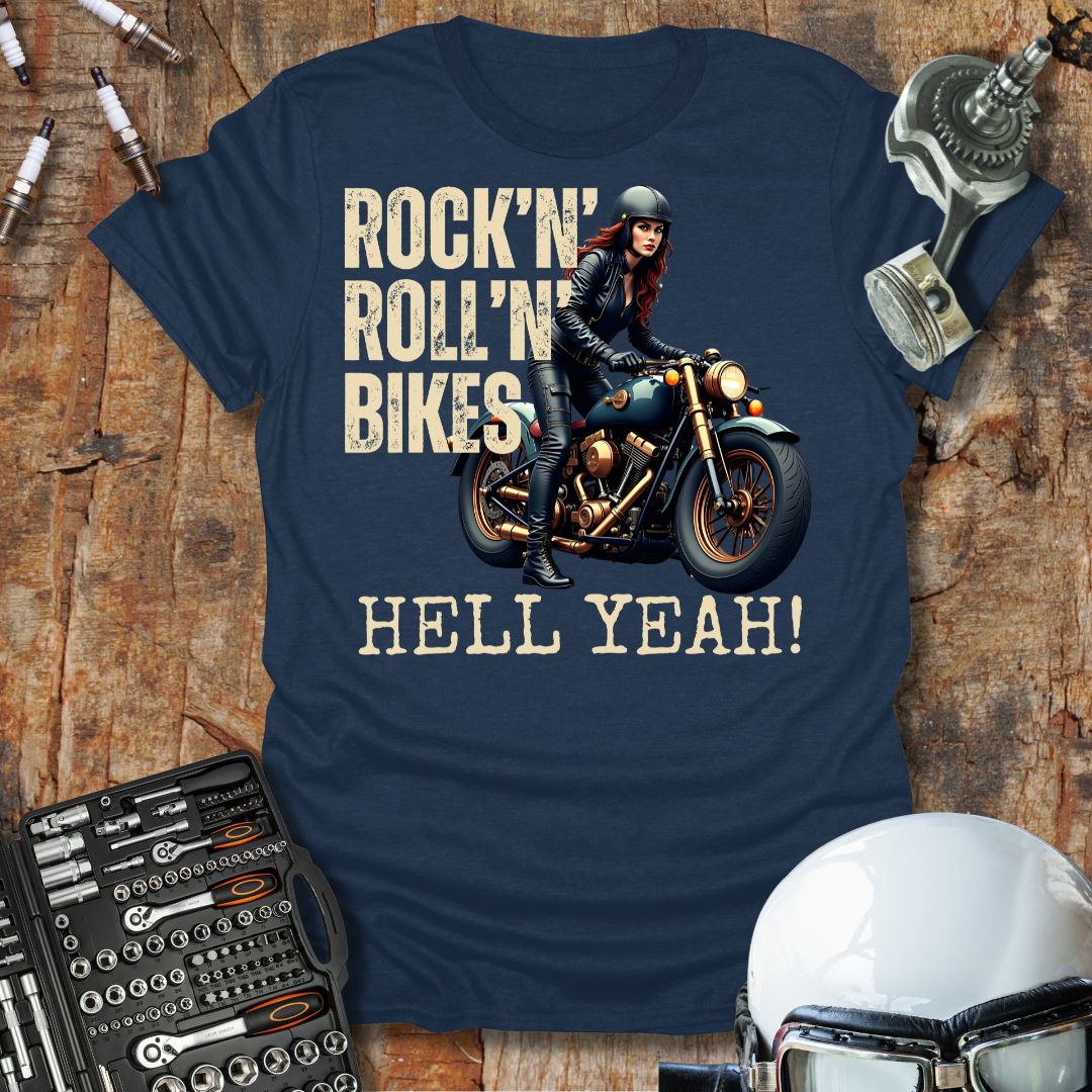 Rock'n'Roll'n'Bikes f T-Shirt