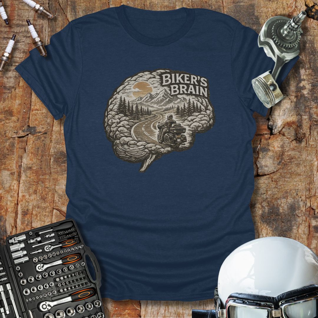 Biker's Brain (Garage Edition) T-Shirt