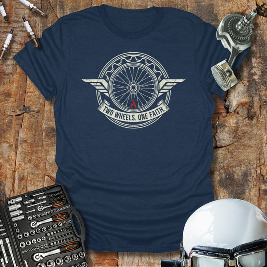 Two Wheels One Faith T-Shirt
