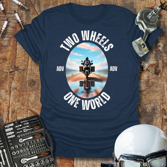 Two Wheels, One World ADV T-Shirt