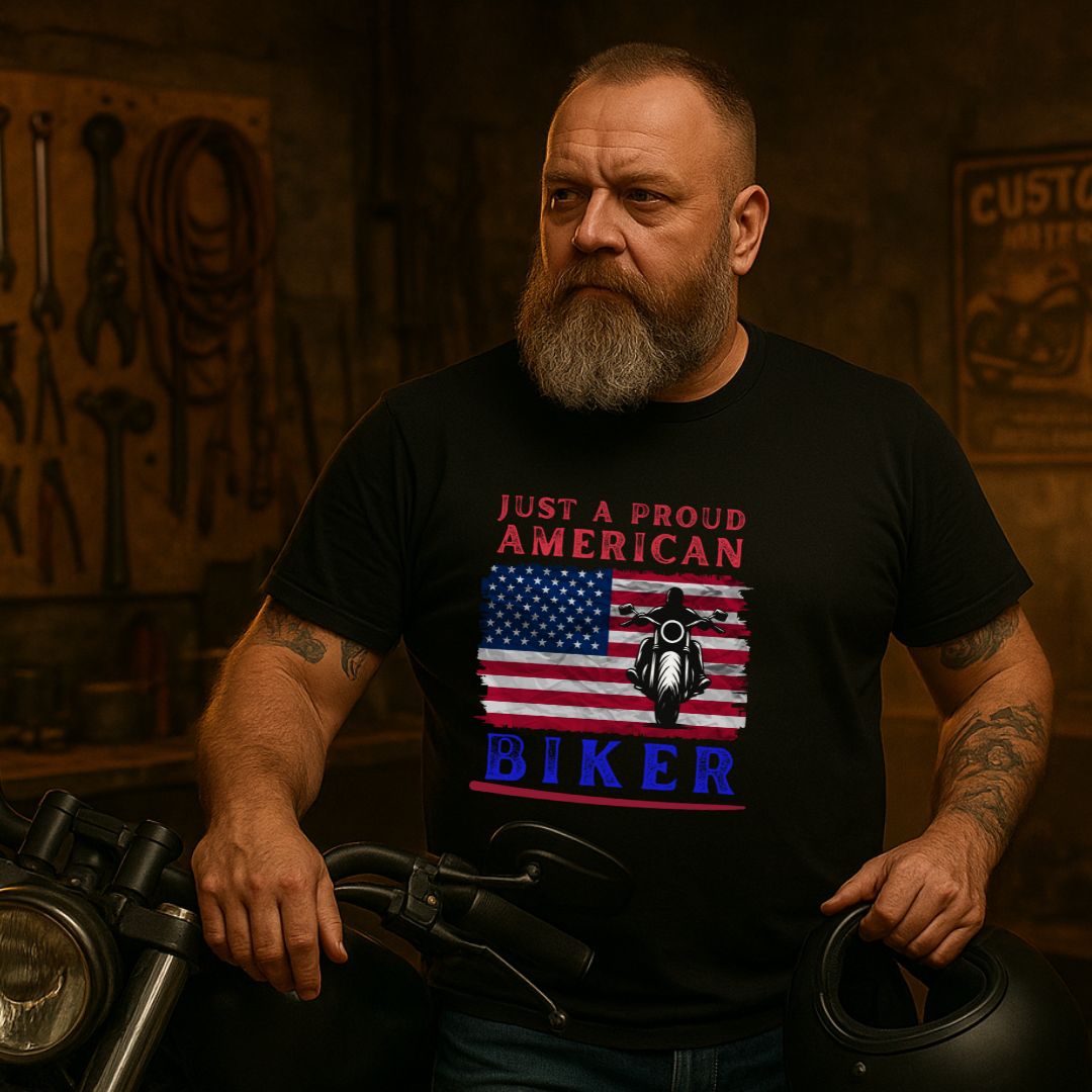 Just An American Biker T-Shirt