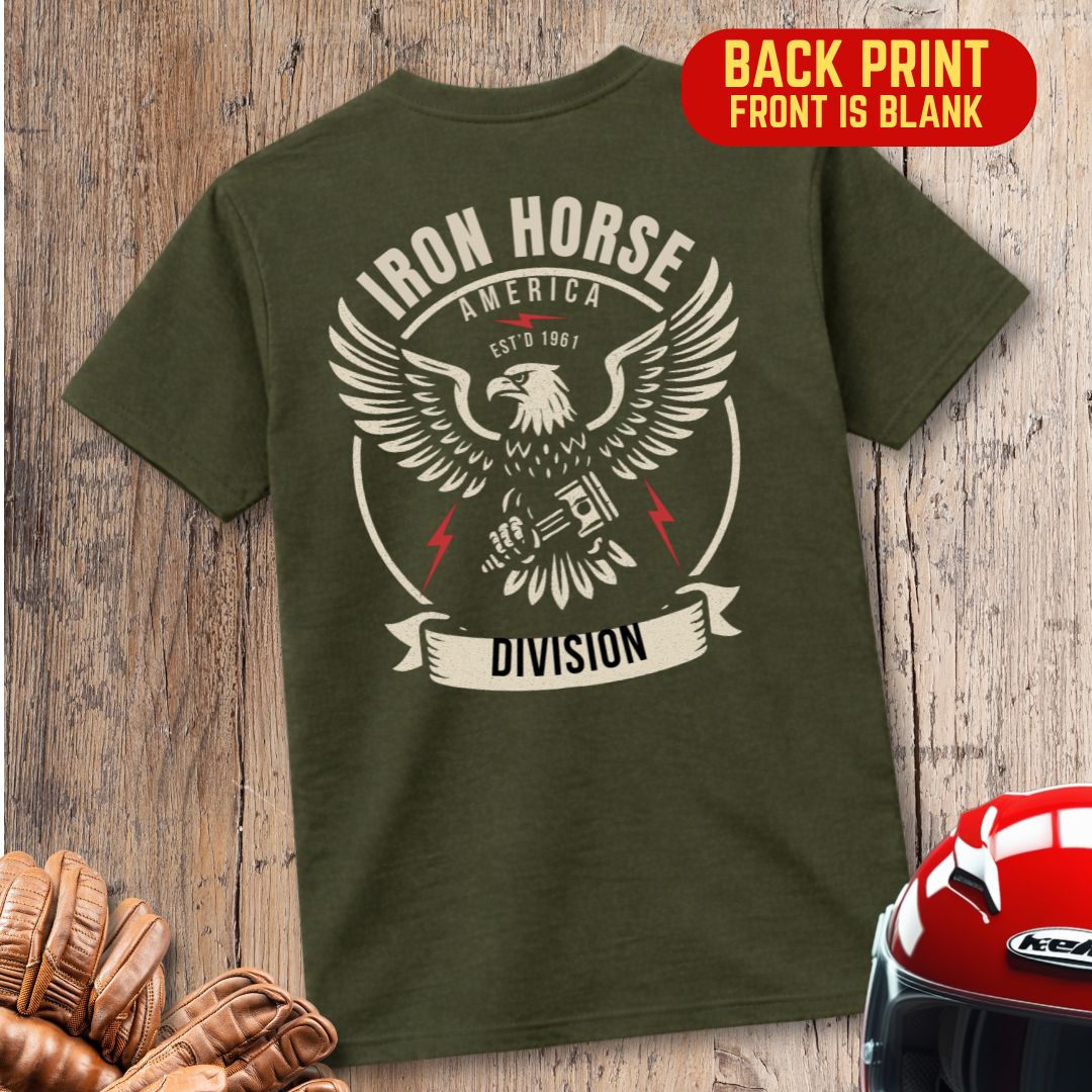 Iron Horse Division Back Print T-Shirt