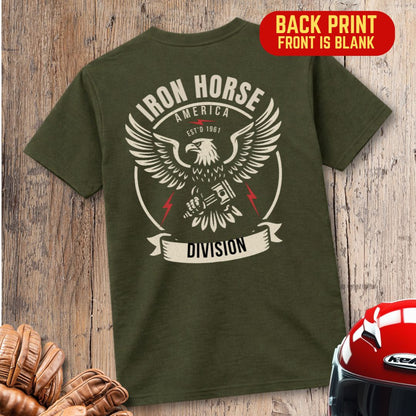 Iron Horse Division Back Print T-Shirt