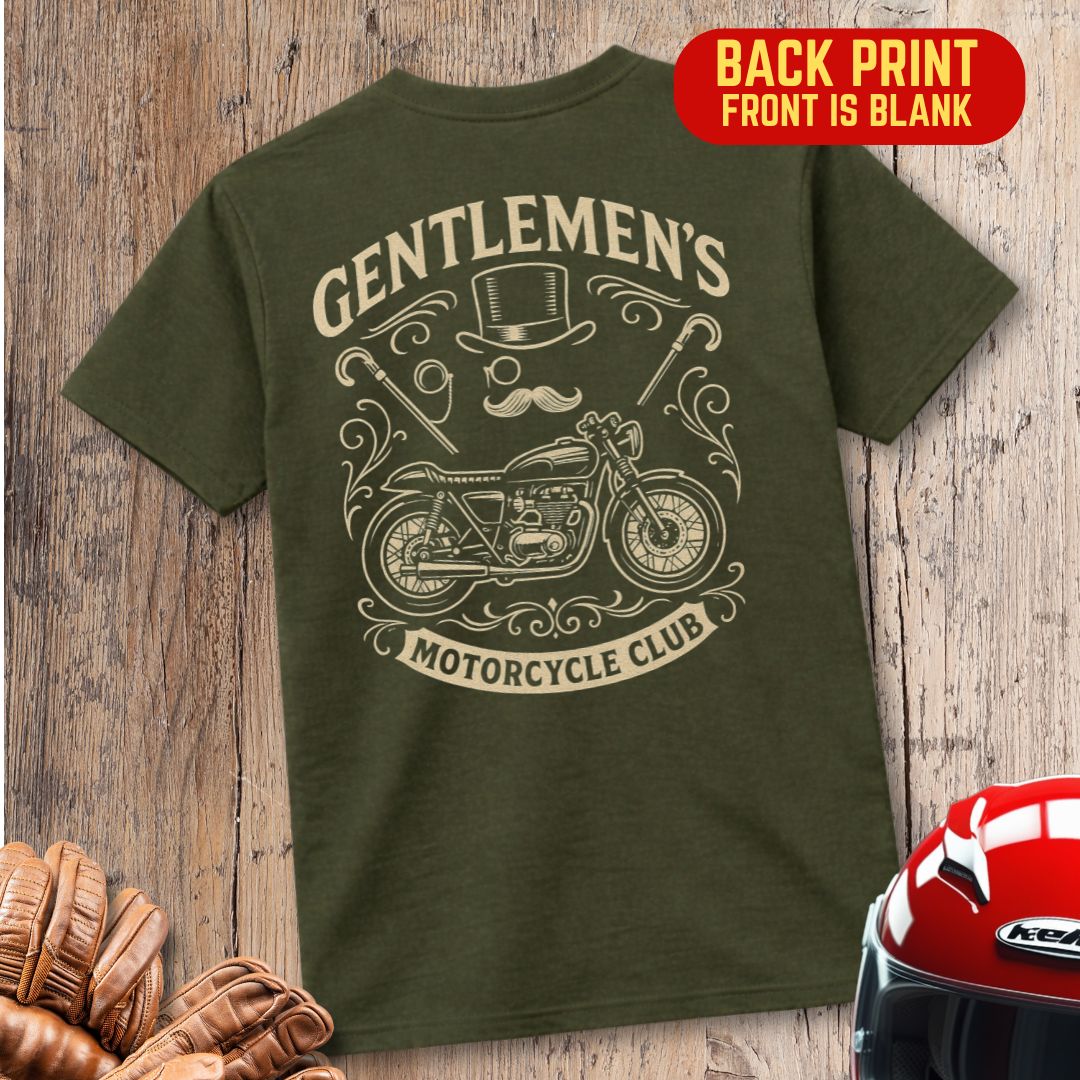 Gentlemen Back Print T-Shirt