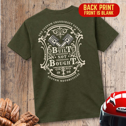 Custom Crankshaft Garage Back Print T-Shirt