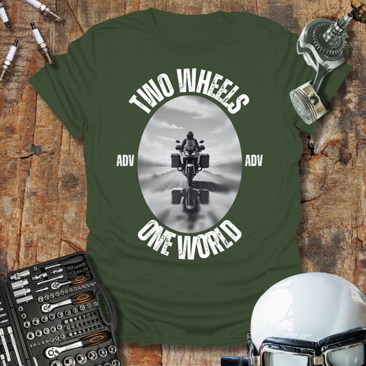 Two Wheels, One World T-Shirt