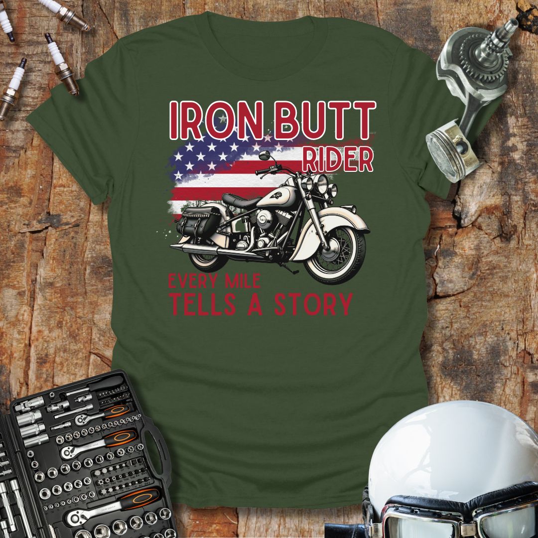 Iron Butt Rider T-Shirt – Throttle Mad Design