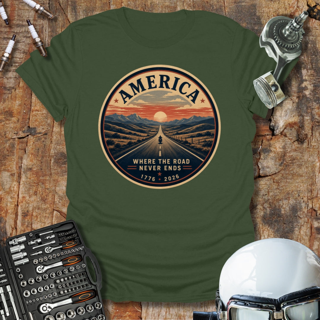 Where the Road Never Ends T-Shirt