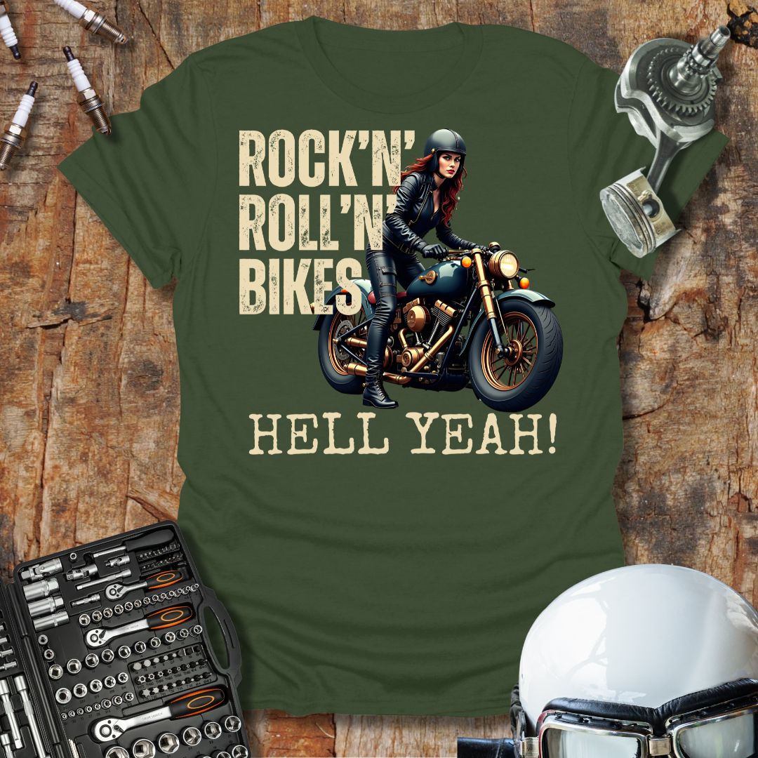 Rock'n'Roll'n'Bikes f T-Shirt