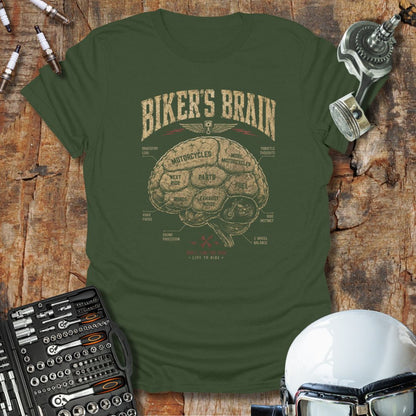 Biker's Brain (Garage Edition) T-Shirt