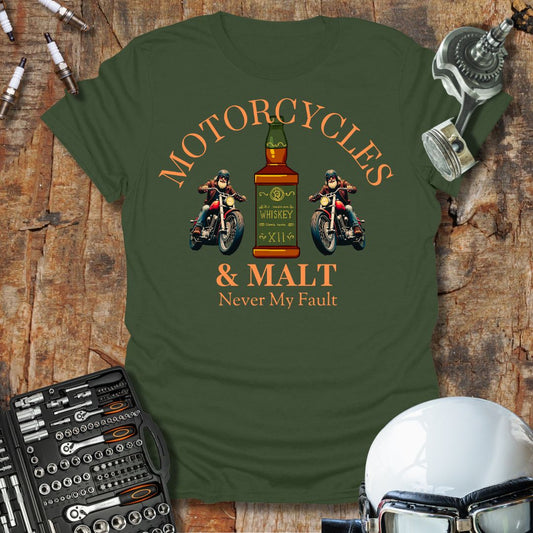 Motorcycles & Malt T-Shirt