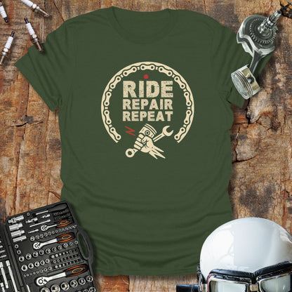Ride, Repair, Repeat T-Shirt