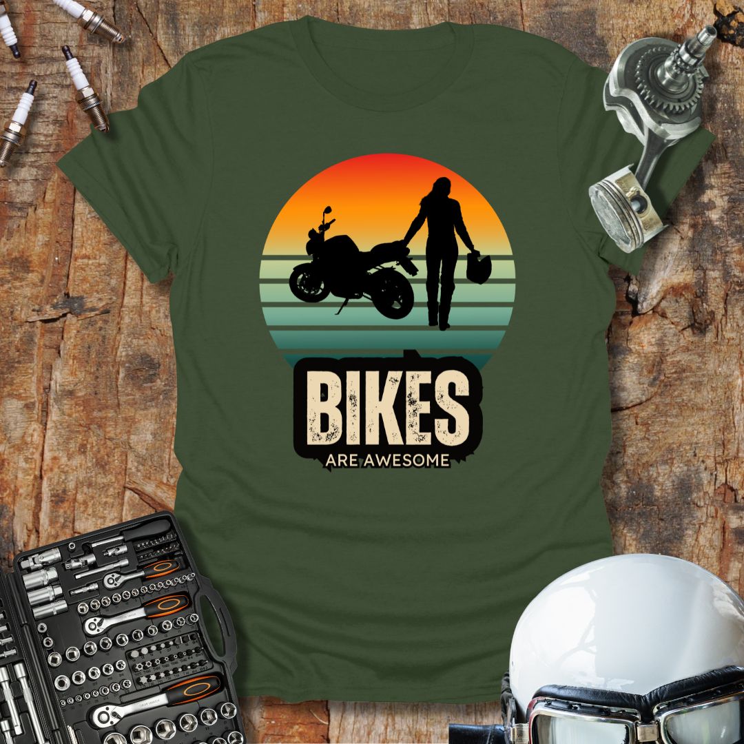 Bikes Are Awesome (F) T-Shirt