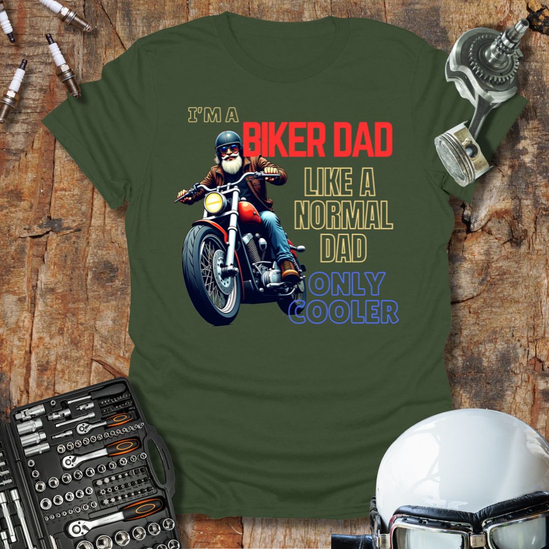 Cool Biker Dad T-Shirt