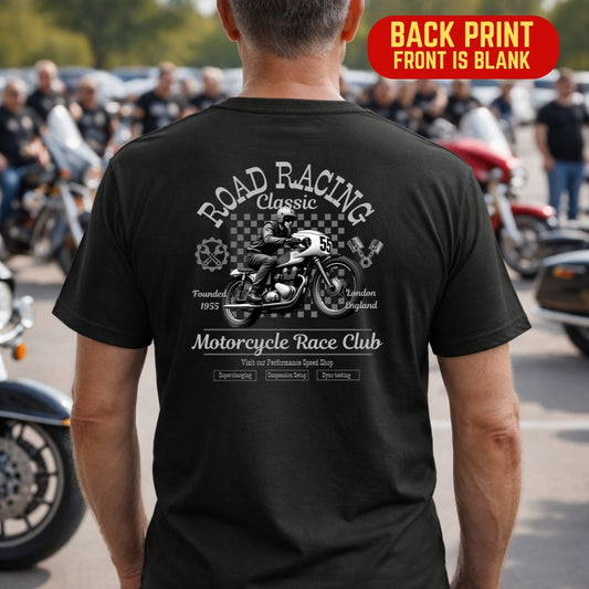 Classic Bike Club Back Print T-Shirt
