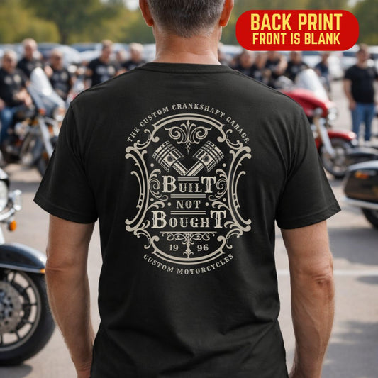 Custom Crankshaft Garage Back Print T-Shirt