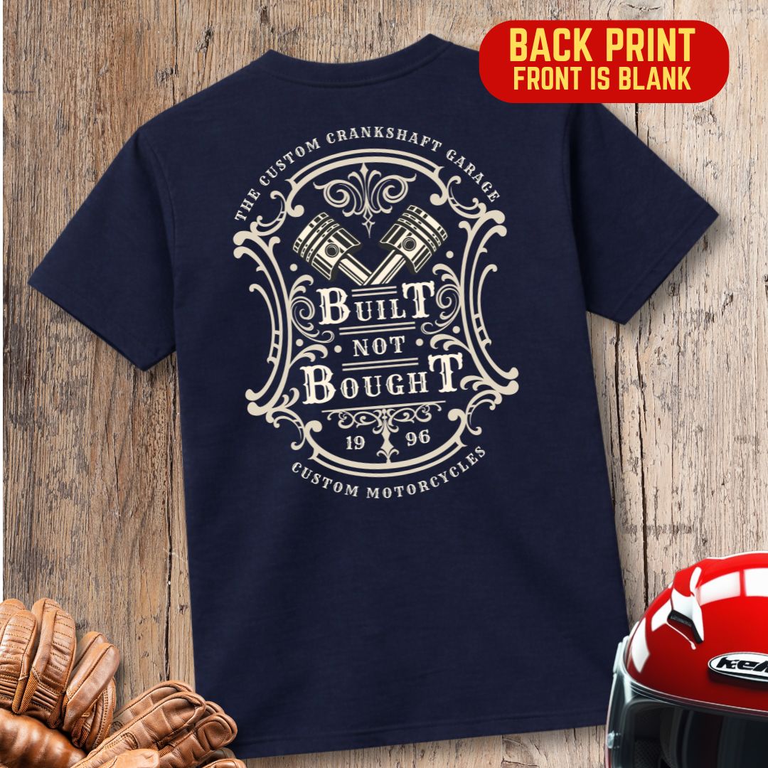Custom Crankshaft Garage Back Print T-Shirt