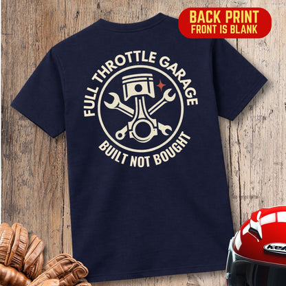 Full Throttle Garage Back Print T-Shirt