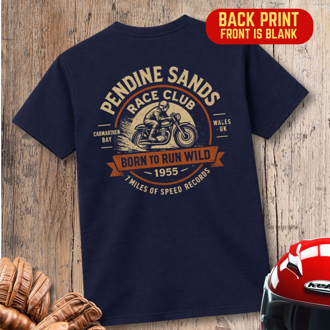 Pendine Sands Back Print T-Shirt