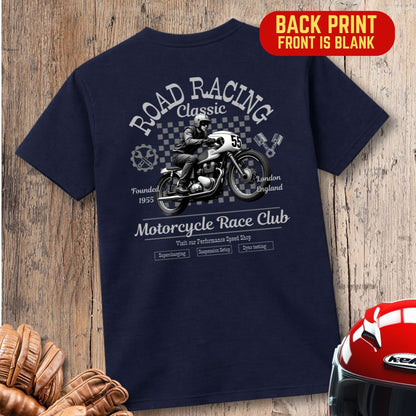 Classic Bike Club Back Print T-Shirt