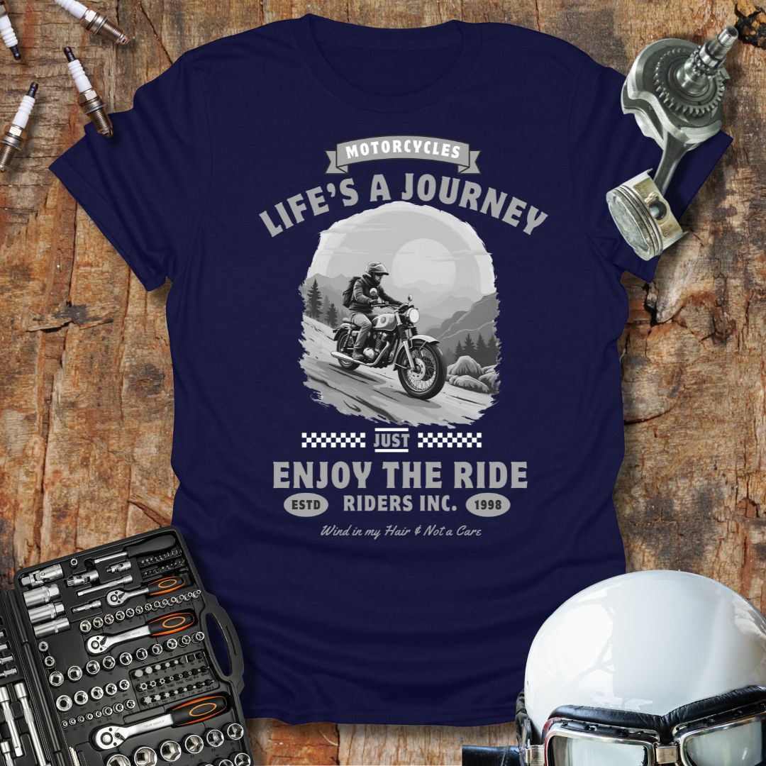 Life Is A Journey b/w T-Shirt
