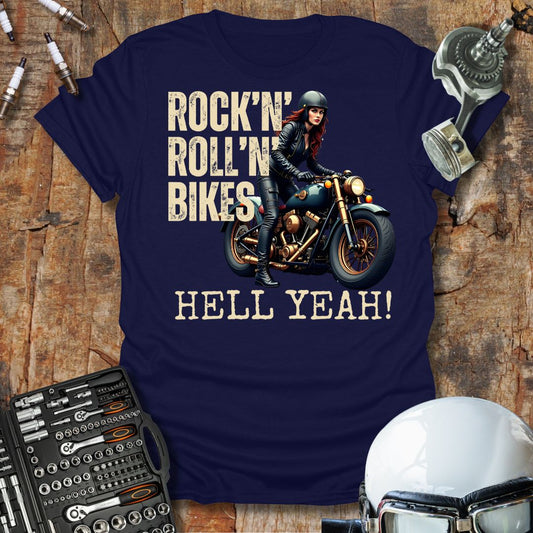 Rock'n'Roll'n'Bikes f T-Shirt