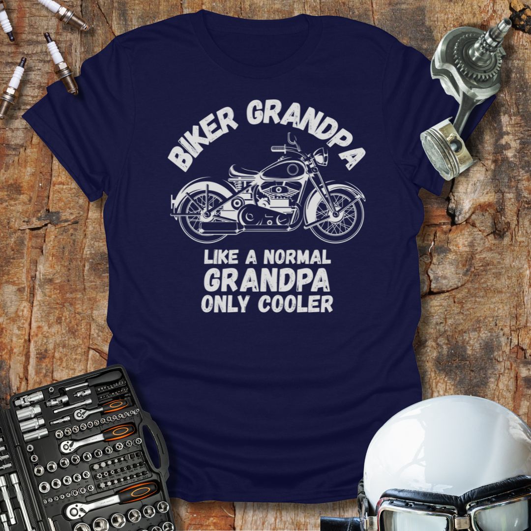 Biker Grandpa Only Cooler T-Shirt