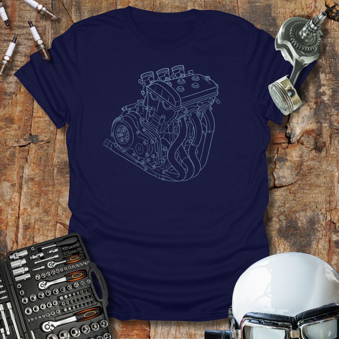 Triple Cylinder Engine T-Shirt