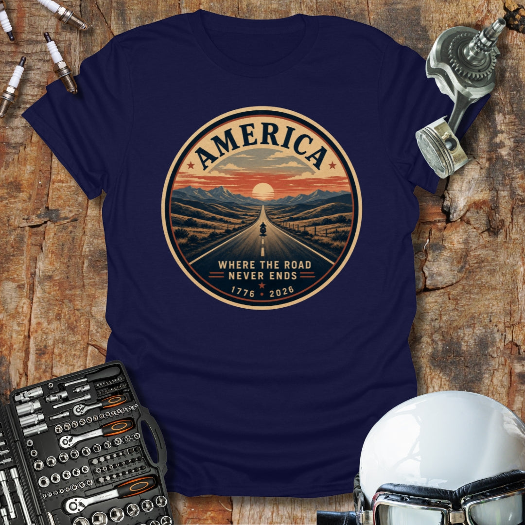 Where the Road Never Ends T-Shirt