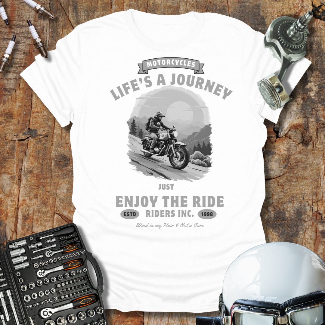 Life Is A Journey b/w T-Shirt